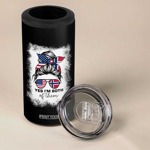 Yes I'm Both of Them Half Norwegian American 4 in 1 Can Cooler Tumbler TS14 Print Your Wear