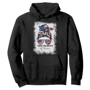Yes I'm Both of Them Half Norwegian American Hoodie TS14 Black Print Your Wear