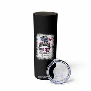 Yes I'm Both of Them Half Norwegian American Skinny Tumbler TS14 Print Your Wear