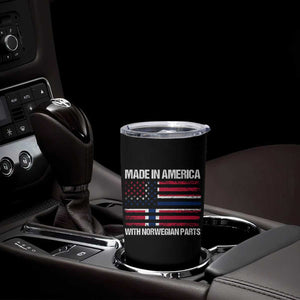 Made in America with Norwegian Parts Tumbler Cup Half American Flag USA Norway Pride TS14 Print Your Wear