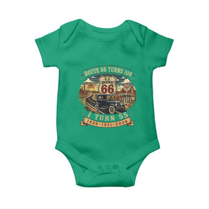 Route Highway 66 Turns 100 I Turn 55 Baby Onesie Vintage 1971 Road Sign Antique Car Lover 55th Birthday Gift