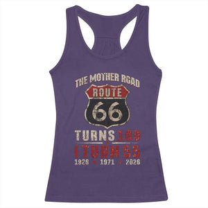 Route Highway 66 Turns 100 I Turn 55 Racerback Tank Top Vintage 1971 Road Sign 55th Birthday Gift