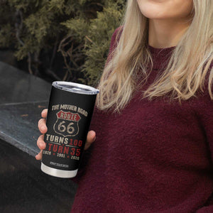 Route Highway 66 Turns 100 I Turn 35 Tumbler Cup Vintage 1991 Road Sign 35th Birthday Gift