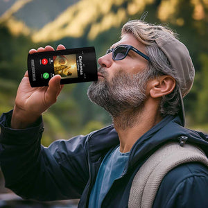 Funny Santa Jesus Video Call 4 in 1 Can Cooler Tumbler TS14 Print Your Wear