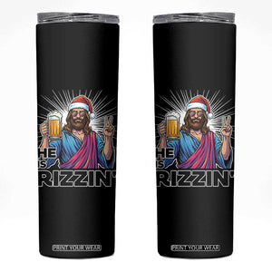 Jesus Christmas Skinny Tumbler Funny Drinking Beer Xmas Holiday TS14 Black Print Your Wear