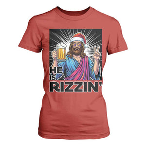 Jesus Christmas T Shirt For Women Funny Drinking Beer Xmas Holiday TS14 Red Print Your Wear
