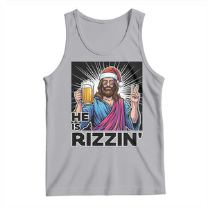 Jesus Christmas Tank Top Funny Drinking Beer Xmas Holiday TS14 Athletic Heather Print Your Wear