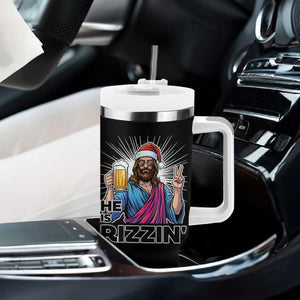 Jesus Christmas Tumbler With Handle Funny Drinking Beer Xmas Holiday TS14 Print Your Wear