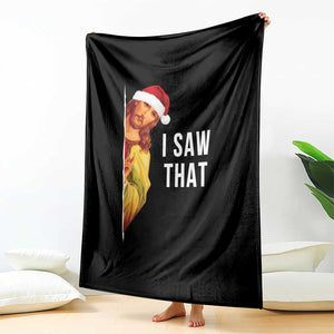 Jesus Christmas Meme Throw Blanket I Saw That TS14 Print Your Wear
