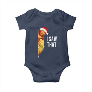 Jesus Christmas Meme Baby Onesie I Saw That TS14 Navy Print Your Wear