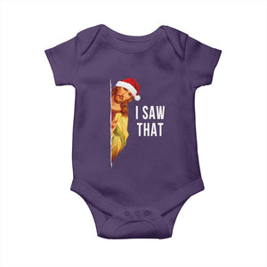 Jesus Christmas Meme Baby Onesie I Saw That TS14 Purple Print Your Wear