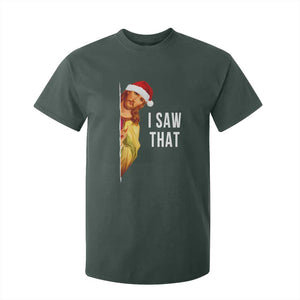 Jesus Christmas Meme T Shirt For Kid I Saw That TS14 Dark Forest Green Print Your Wear