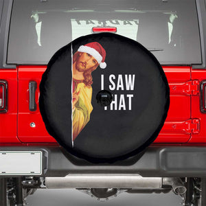 Jesus Christmas Meme Spare Tire Cover I Saw That TS14 Black Print Your Wear