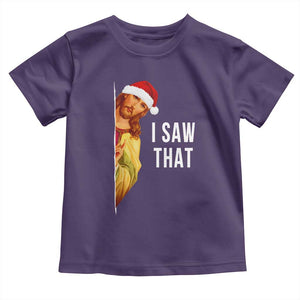 Jesus Christmas Meme Toddler T Shirt I Saw That TS14 Purple Print Your Wear