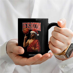 Jesus Basketball Christmas Coffee Mug He Is Rizzin TS14 Print Your Wear
