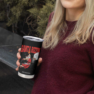 Santa Basketball Christmas Tumbler Cup He Is Rizzin TS14 Print Your Wear