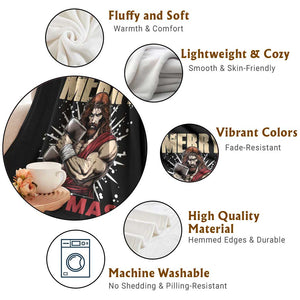 Jesus Gym Christmas Throw Blanket Merry Liftmas Xmas TS14 Print Your Wear