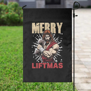 Jesus Gym Christmas Garden Flag Merry Liftmas Xmas TS14 Print Your Wear