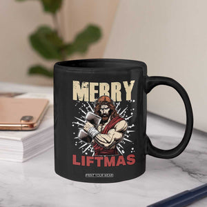 Jesus Gym Christmas Coffee Mug Merry Liftmas Xmas TS14 Print Your Wear