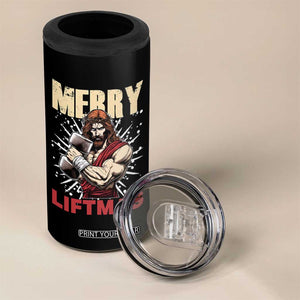 Jesus Gym Christmas 4 in 1 Can Cooler Tumbler Merry Liftmas Xmas TS14 Print Your Wear