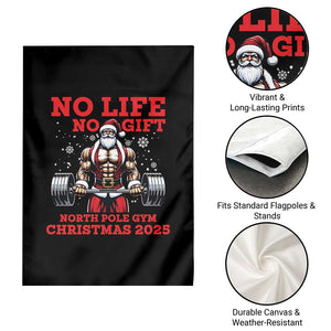 Santa Gym Christmas Garden Flag Lifting Swole Santa Ugly Xmas TS14 Print Your Wear