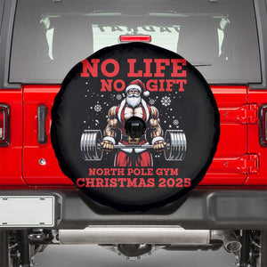 Santa Gym Christmas Spare Tire Cover Lifting Swole Santa Ugly Xmas TS14 Black Print Your Wear