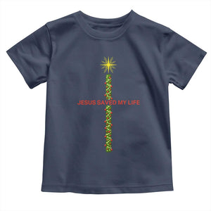 Jesus Christian Christmas Toddler T Shirt Religious Cross Bible Verse Inspirational TS14 Navy Print Your Wear