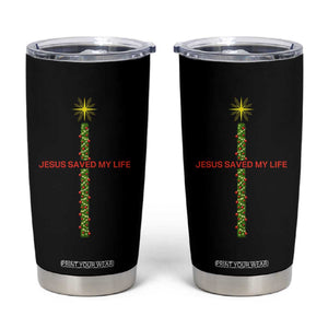 Jesus Christian Christmas Tumbler Cup Religious Cross Bible Verse Inspirational TS14 Black Print Your Wear