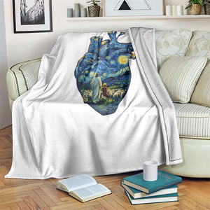 Jesus Christian Starry Night Throw Blanket The Way The Truth The Life TS14 Print Your Wear