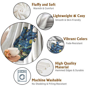 Jesus Christian Starry Night Throw Blanket The Way The Truth The Life TS14 Print Your Wear