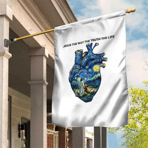 Jesus Christian Starry Night Garden Flag The Way The Truth The Life TS14 Print Your Wear