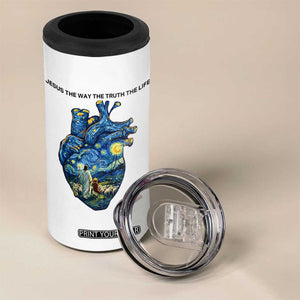 Jesus Christian Starry Night 4 in 1 Can Cooler Tumbler The Way The Truth The Life TS14 Print Your Wear