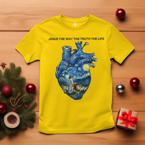 Jesus Christian Starry Night T Shirt The Way The Truth The Life TS14 Daisy Print Your Wear