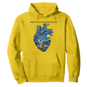 Jesus Christian Starry Night Hoodie The Way The Truth The Life TS14 Daisy Print Your Wear
