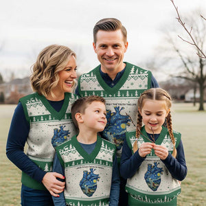 Jesus Christian Starry Night V-Neck Knit Sweater Vest The Way The Truth The Life TS14 Beige Green Print Your Wear