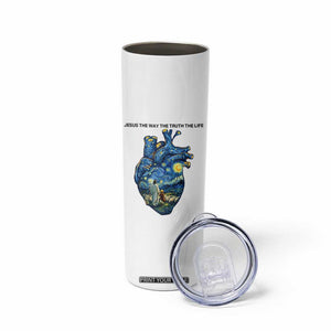 Jesus Christian Starry Night Skinny Tumbler The Way The Truth The Life TS14 Print Your Wear