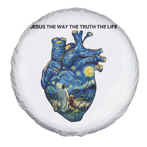 Jesus Christian Starry Night Spare Tire Cover The Way The Truth The Life TS14 Print Your Wear
