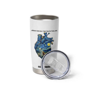 Jesus Christian Starry Night Tumbler Cup The Way The Truth The Life TS14 Print Your Wear
