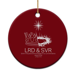 Jesus Christian Ceramic Ornament Crown Thorn Monochrome LRD SVR Symbolic Religious TS14 1pc Red Print Your Wear