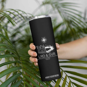 Jesus Christian Skinny Tumbler Crown Thorn Monochrome LRD SVR Symbolic Religious TS14 Print Your Wear