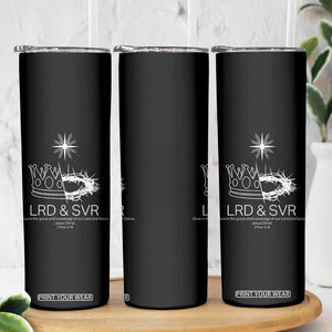 Jesus Christian Skinny Tumbler Crown Thorn Monochrome LRD SVR Symbolic Religious TS14 Print Your Wear