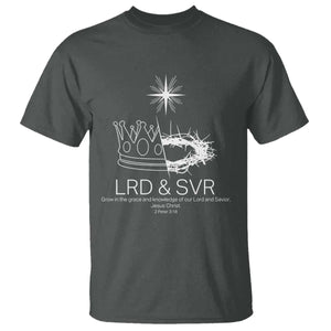 Jesus Christian T Shirt Crown Thorn Monochrome LRD SVR Symbolic Religious TS14 Dark Heather Print Your Wear