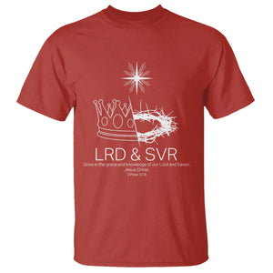 Jesus Christian T Shirt Crown Thorn Monochrome LRD SVR Symbolic Religious TS14 Red Print Your Wear
