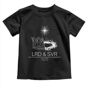 Jesus Christian Toddler T Shirt Crown Thorn Monochrome LRD SVR Symbolic Religious TS14 Black Print Your Wear