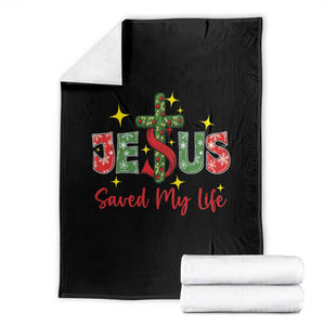 Jesus Christian Christmas Throw Blanket Religious Cross Bible Verse TS14 Black Print Your Wear