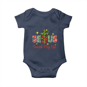Jesus Christian Christmas Baby Onesie Religious Cross Bible Verse TS14 Navy Print Your Wear