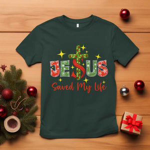 Jesus Christian Christmas T Shirt Religious Cross Bible Verse TS14 Dark Forest Green Print Your Wear