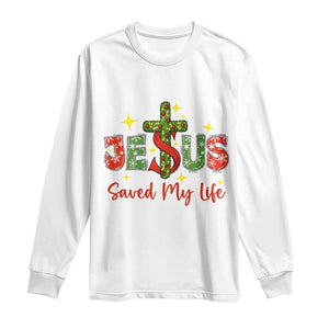 Jesus Christian Christmas Long Sleeve Shirt Religious Cross Bible Verse TS14 White Print Your Wear