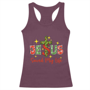 Jesus Christian Christmas Racerback Tank Top Religious Cross Bible Verse TS14 Maroon Print Your Wear