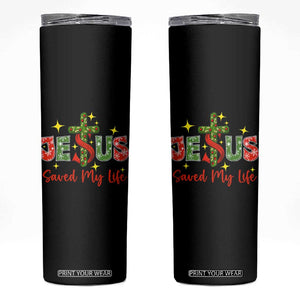 Jesus Christian Christmas Skinny Tumbler Religious Cross Bible Verse TS14 Black Print Your Wear